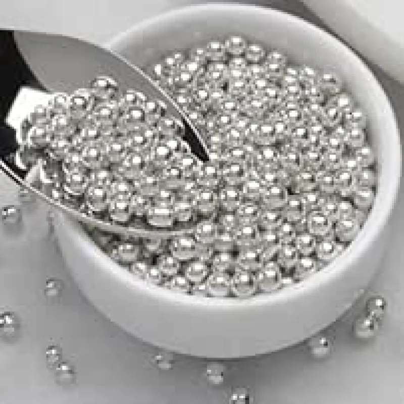 25g edible pearls 5mm(silver)
